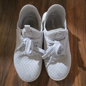 New Balance Women's White Knit Athletic Sneakers